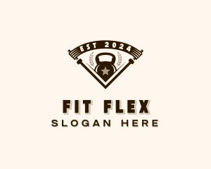 Kettlebell Fitness Workout logo design