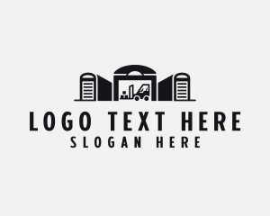 Stockroom - Warehouse Factory Logistics logo design
