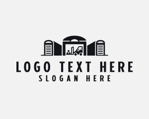 Container - Warehouse Factory Logistics logo design