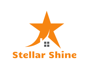Orange Star House logo design