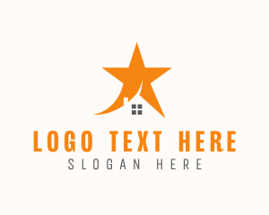 Architect - Orange Star House logo design