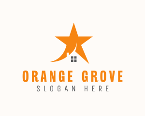 Orange Star House logo design