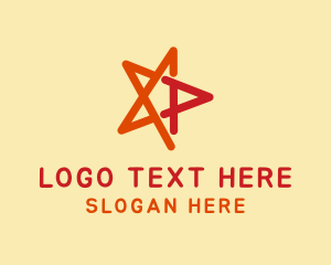Lettermark - Star Letter P logo design
