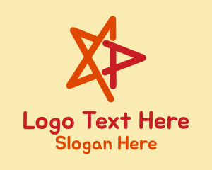 Superstar - Star Letter P logo design