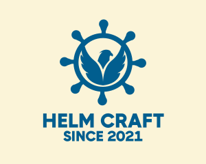 Helm - Falcon Bird Helm logo design