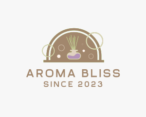 Incense Essential Oil Aroma  logo design