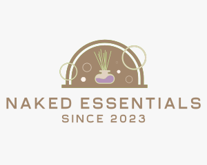 Incense Essential Oil Aroma  logo design