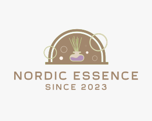 Incense Essential Oil Aroma  logo design