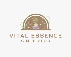 Incense Essential Oil Aroma  logo design