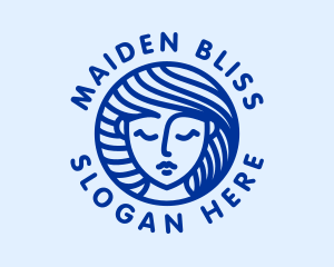 Blue Goddess Beauty logo design