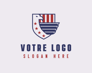 Veteran - Eagle Veteran Shield logo design