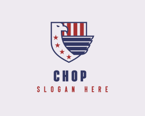 Veteran - Eagle Veteran Shield logo design