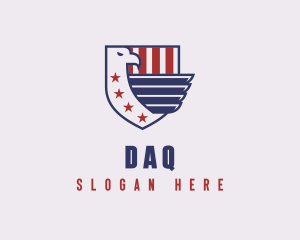 Politician - Eagle Veteran Shield logo design