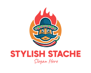 Spicy Chili Mexican logo design