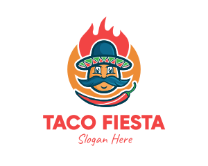 Mexican - Spicy Chili Mexican logo design