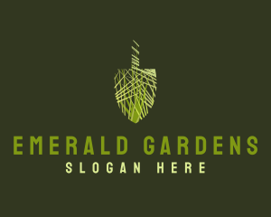 Grass Shovel Landscaping logo design