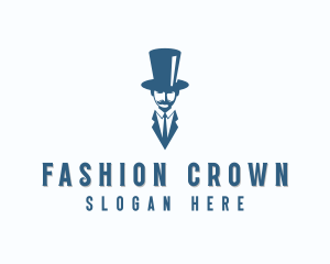 Fashion Top Hat Gentleman logo design