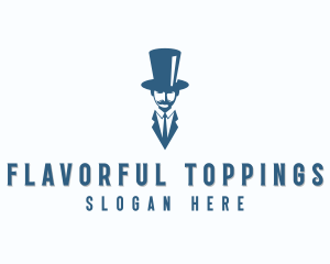 Fashion Top Hat Gentleman logo design