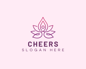 Floral Lotus Yoga Logo
