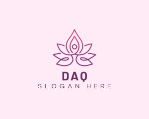 Floral Lotus Yoga Logo