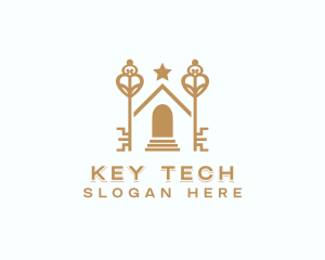 Real Estate Property Key logo design