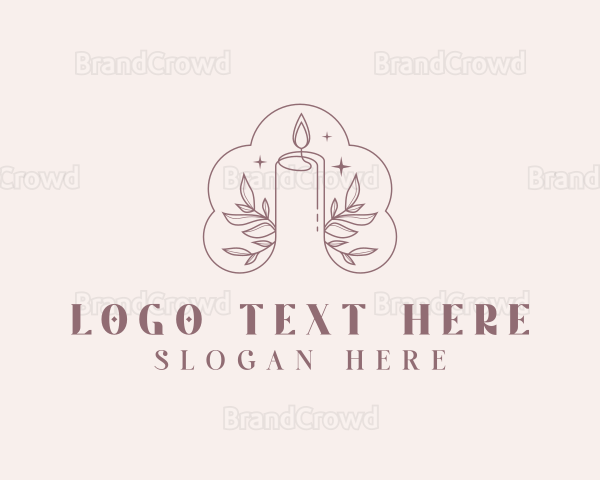 Decor Floral Candle Logo