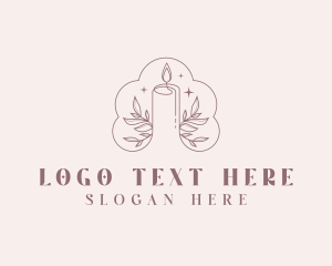 Decor Floral Candle Logo