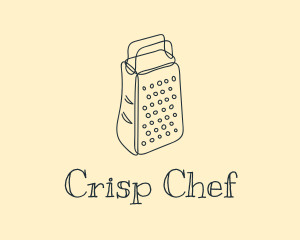 Cheese Grater Line Art  logo design