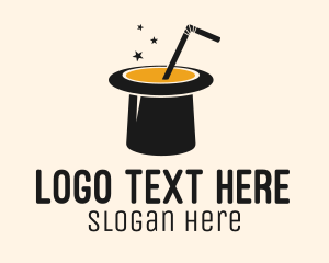 Straw - Magic Hat Juice logo design