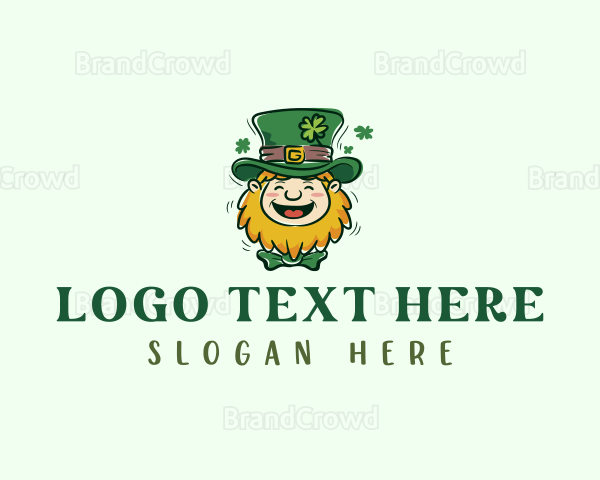 Shamrock Irish Leprechaun Logo