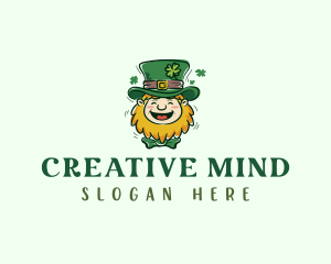 Shamrock Irish Leprechaun Logo