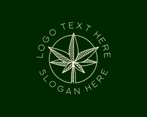 Leaf - Organic Marijuana Cannabis logo design