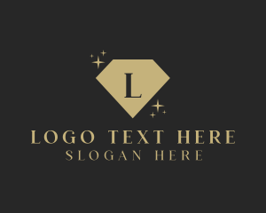 Golden - Sparkle Diamond Jewelry logo design