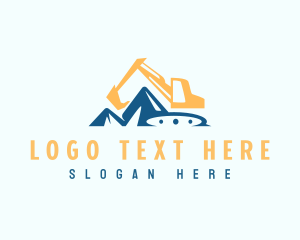 Lifter - Excavator Quarry Digging logo design