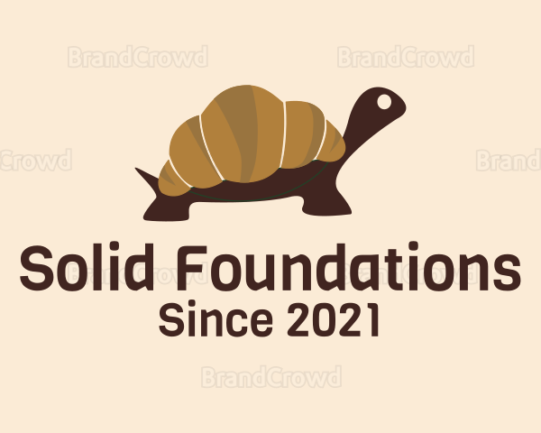 Turtle Croissant Bread Logo