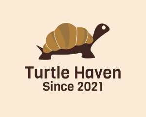 Turtle - Turtle Croissant Bread logo design