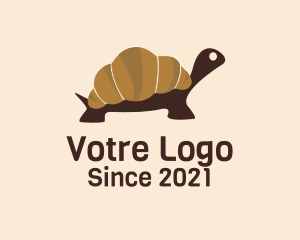 Croissant - Turtle Croissant Bread logo design