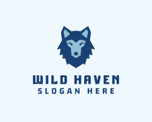 Wild Hunting Wolf logo design