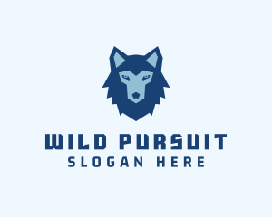 Wild Hunting Wolf logo design