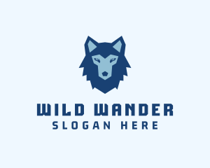 Wild Hunting Wolf logo design