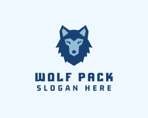 Wild Hunting Wolf logo design