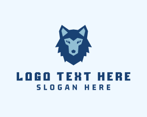 Esport - Wild Hunting Wolf logo design