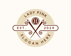 Needle Button Sewing Logo