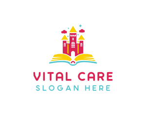 Educational - Daycare Castle Book logo design