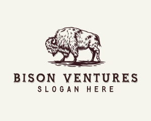 Bison Farm Animal logo design