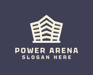 Arena - Arena Town Building logo design