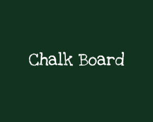 Blackboard - Handwritten Chalk Text logo design