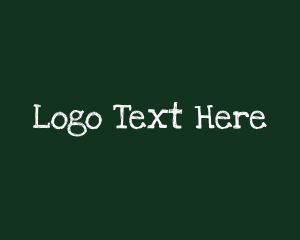 Text - Handwritten Chalk Text logo design
