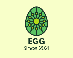 Organic  Plant Egg logo design