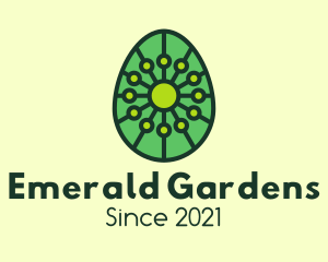 Organic  Plant Egg logo design